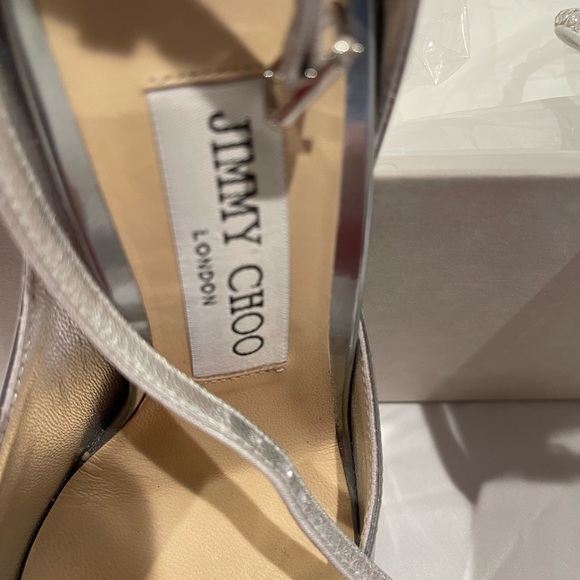 Jimmy Choo Silver Helix 100s! - Picture 8 of 11